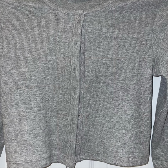 Zara Ribbed Cropped Cardigan - Picture 4 of 5